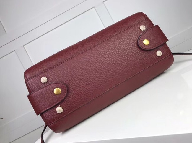 Prada Calf leather bag 1127 Burgundy