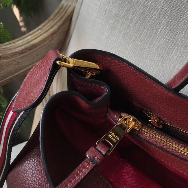 Prada Calf leather bag BN1579 Burgundy