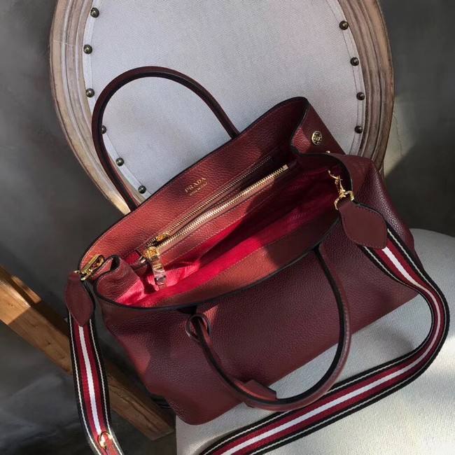 Prada Calf leather bag BN1579 Burgundy