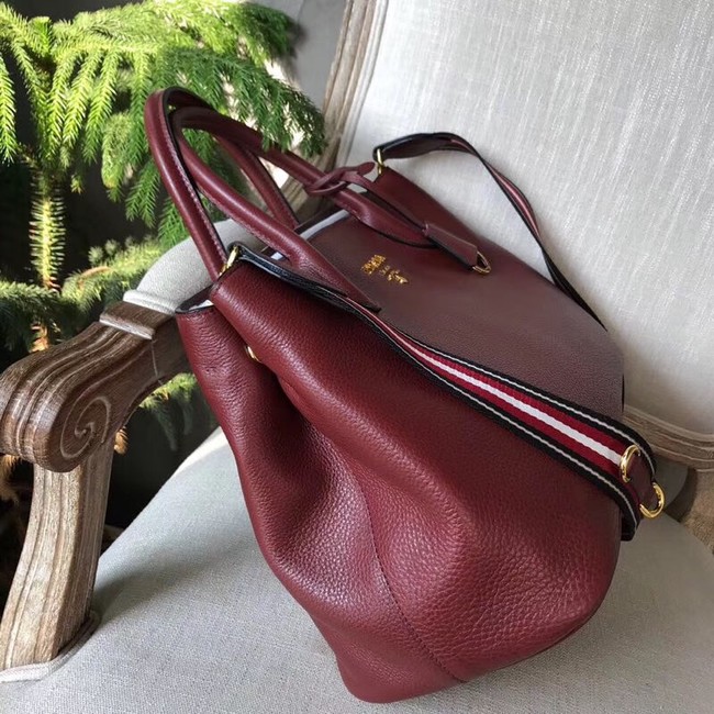 Prada Calf leather bag BN1579 Burgundy