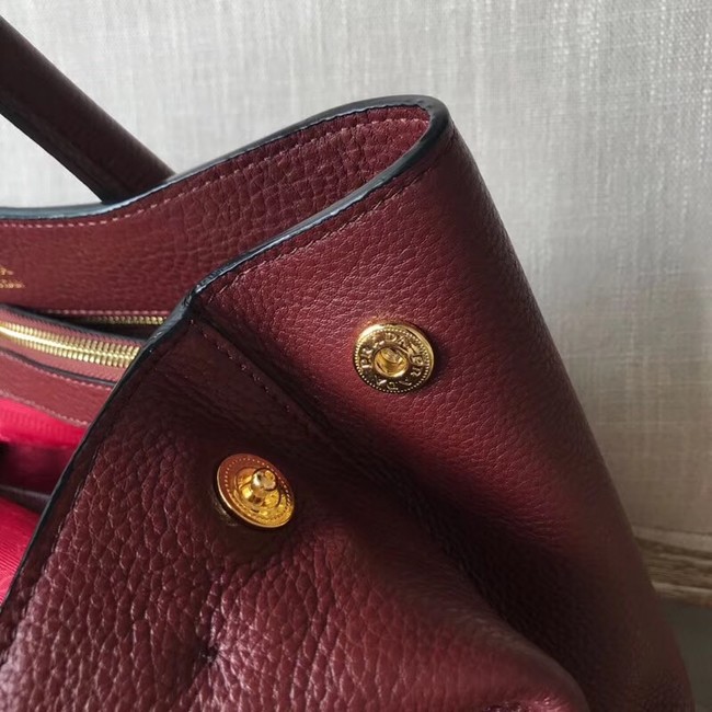 Prada Calf leather bag BN1579 Burgundy