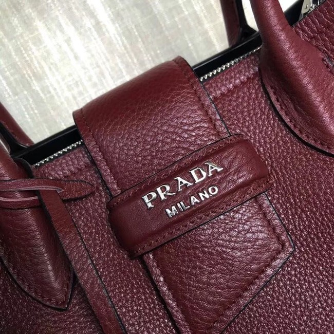 Prada Leather handbag 1BG148 Burgundy