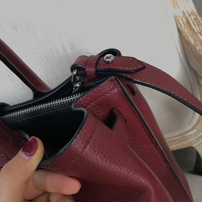 Prada Leather handbag 1BG148 Burgundy