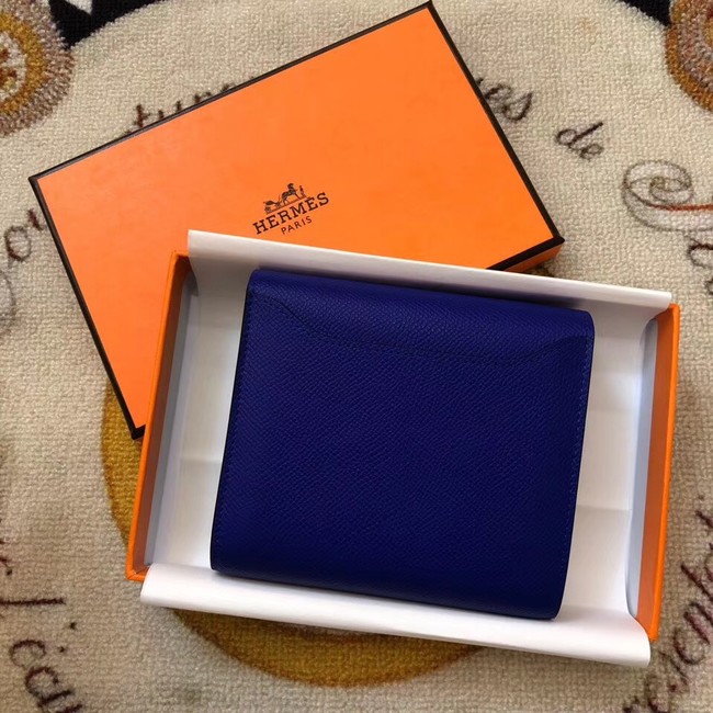 Hermes Constance Wallets espom leather H2297 blue