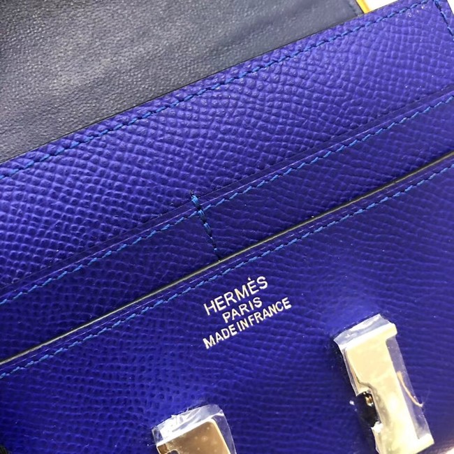 Hermes Constance Wallets espom leather H2297 blue