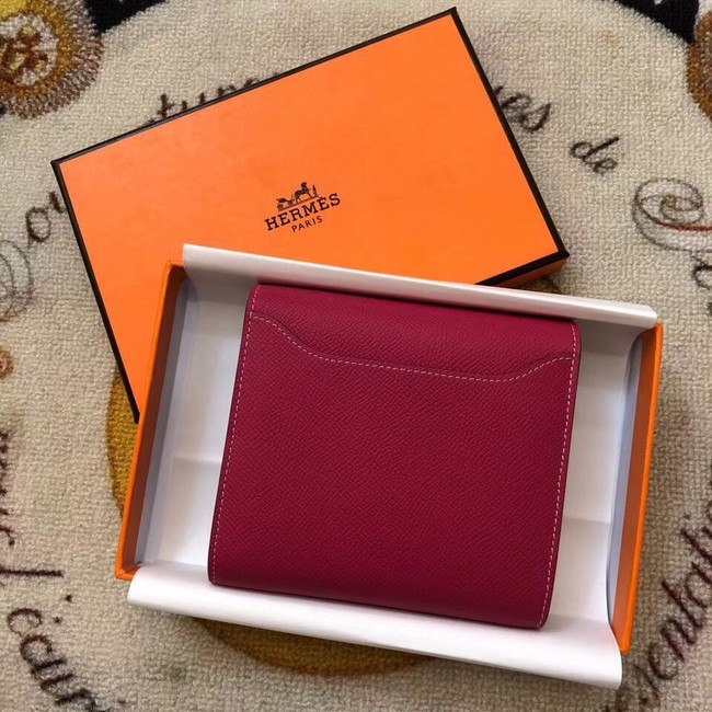 Hermes Constance Wallets espom leather H2297 red