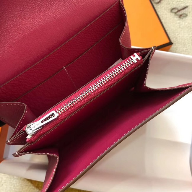 Hermes Constance Wallets espom leather H2297 red