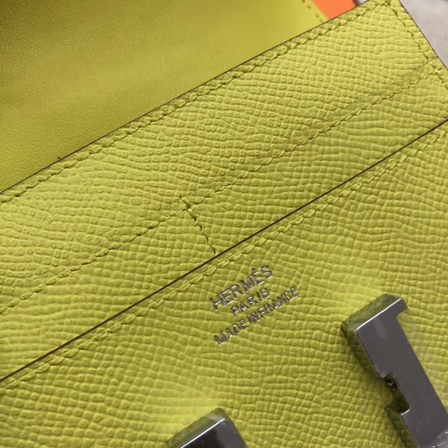 Hermes Constance Wallets espom leather H2297 yellow