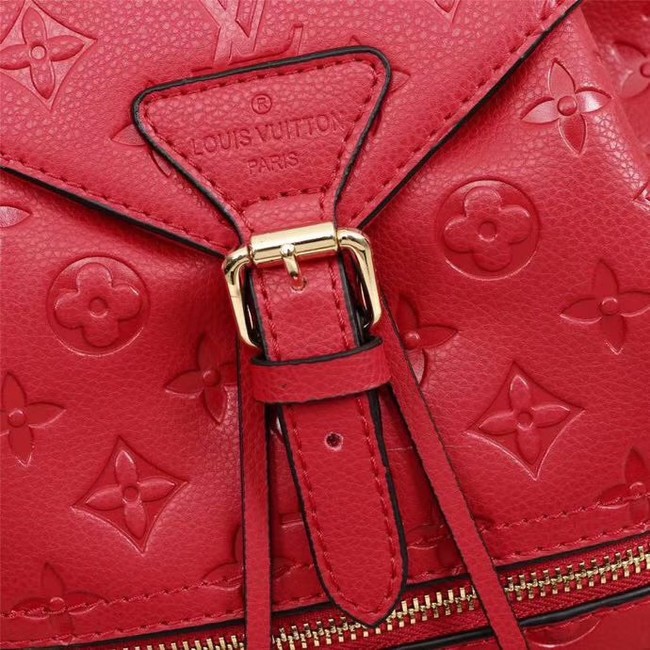 Louis Vuitton Monogram Empreinte Calf Leather Backpack M43431 red