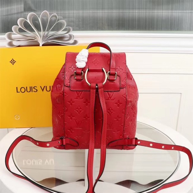 Louis Vuitton Monogram Empreinte Calf Leather Backpack M43431 red