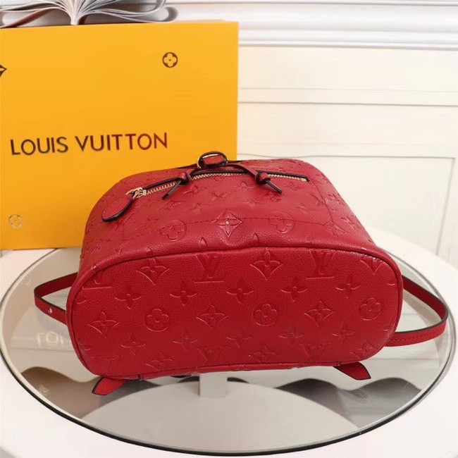 Louis Vuitton Monogram Empreinte Calf Leather Backpack M43431 red