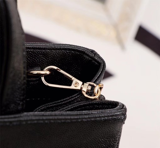 Chanel Calfskin & Gold-Tone Metal bag A81335 black