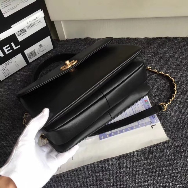 Chanel Original small flap bag with top handle A92236 black