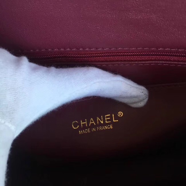 Chanel classic clutch velvet & Gold-Tone Metal 35629 Burgundy