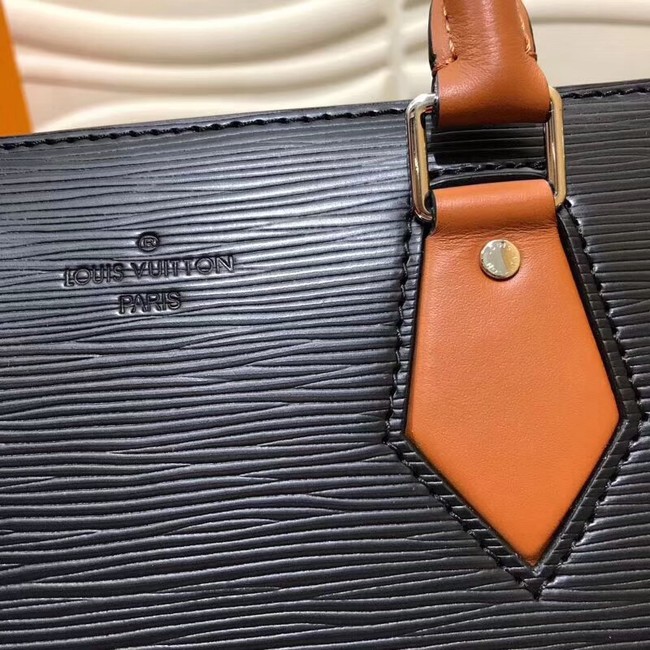 Louis Vuitton SAC TRICOT Epi Leather M52805 black