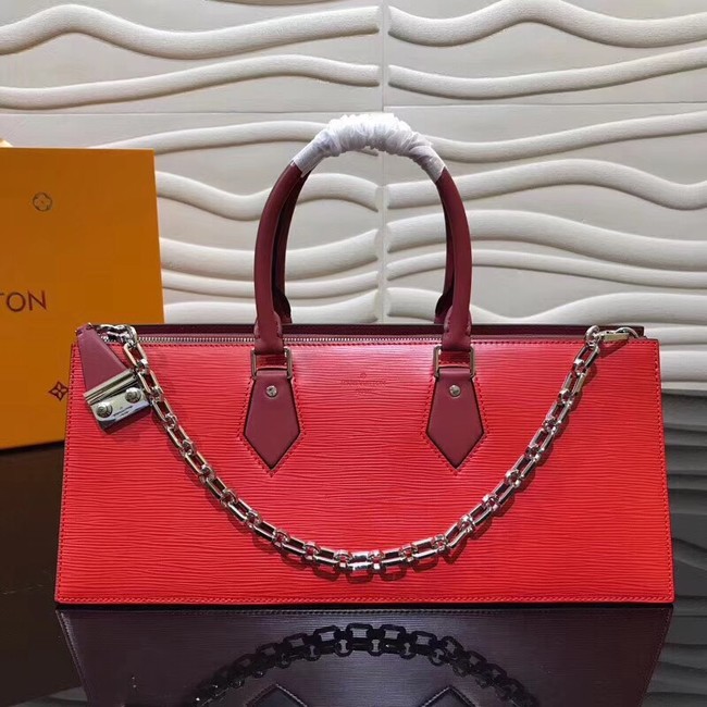 Louis Vuitton SAC TRICOT Epi Leather M52805 red