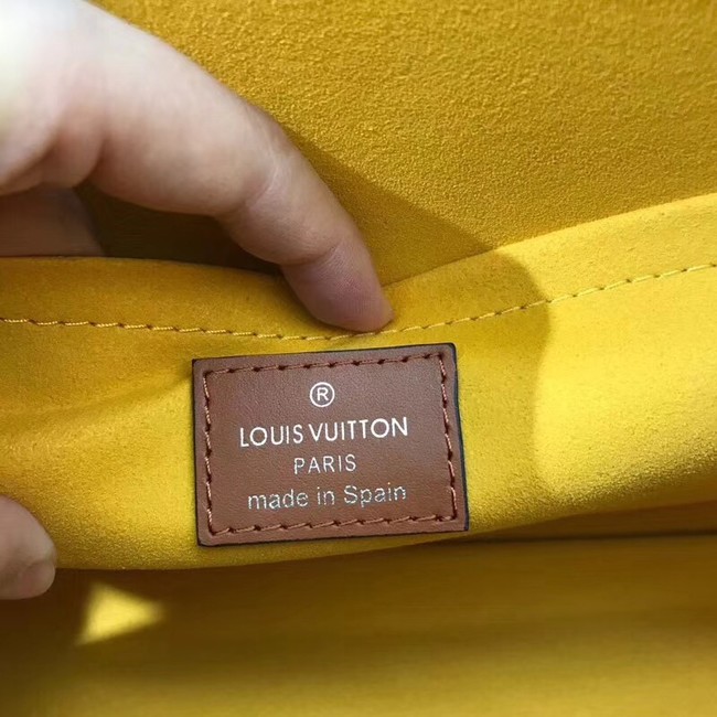 Louis Vuitton SAC TRICOT Epi Leather M52805 yellow