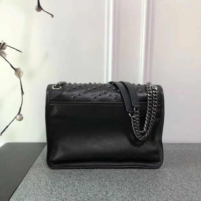 SAINT LAURENT Niki leather shoulder bag 12496 black