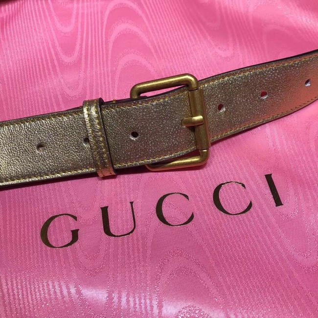 Gucci GG Marmont matelasse leather belt bag 476434 Pink&gold