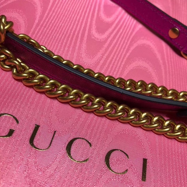Gucci GG Marmont mini round shoulder bag 550154 Fuchsia&red& pink