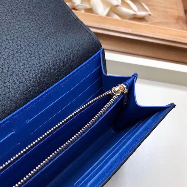 Louis Vuitton original CAPUCINES WALLET M63211 blue