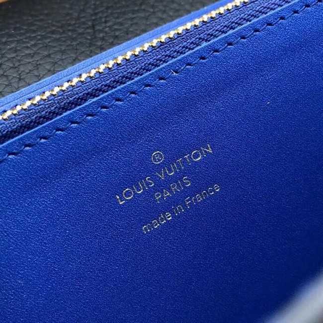 Louis Vuitton original CAPUCINES WALLET M63211 blue
