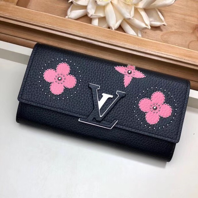 Louis Vuitton original CAPUCINES WALLET M63211 pink