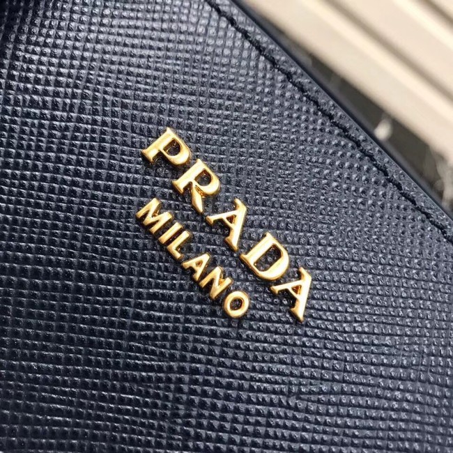 Prada Saffiano Leather Tote Large 1BA153 dark blue