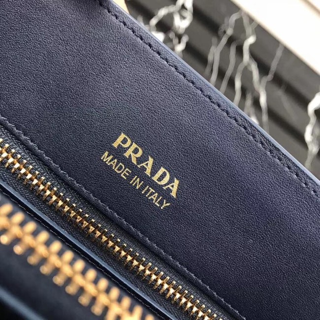 Prada Saffiano Leather Tote Large 1BA153 dark blue