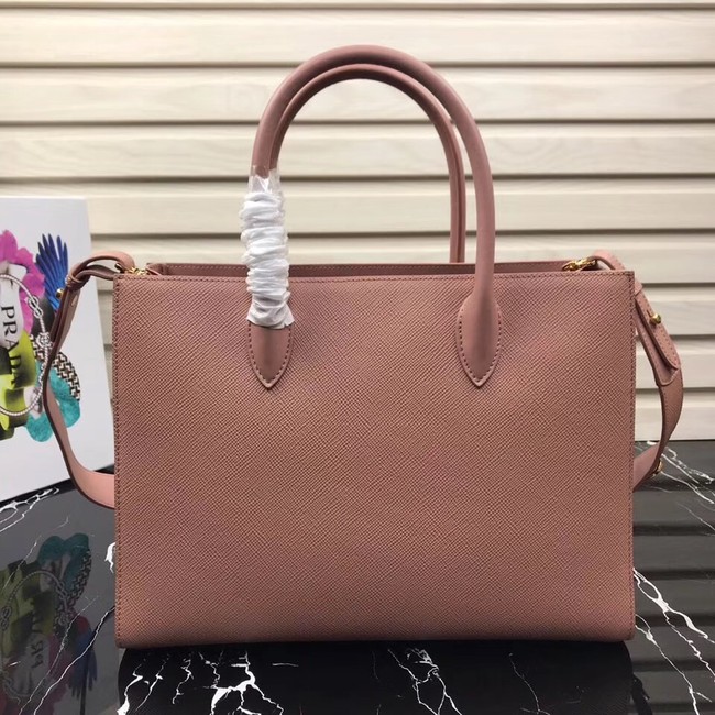 Prada Saffiano Leather Tote Large 1BA153 pink