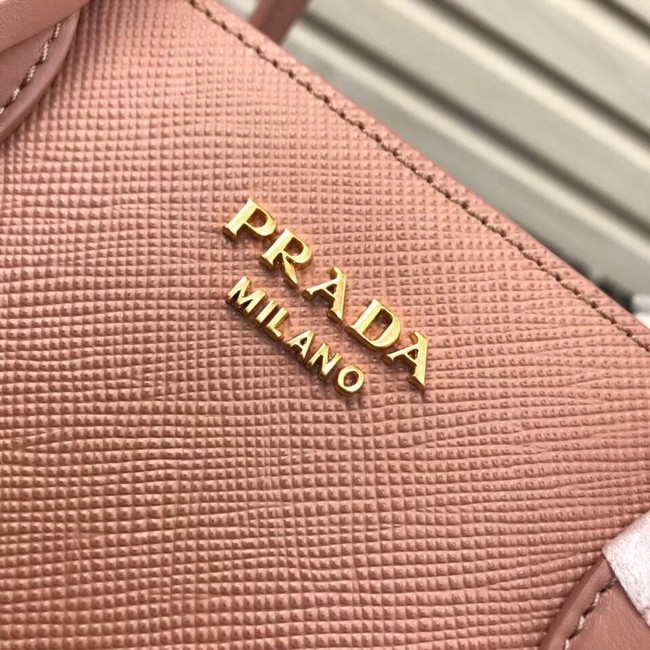 Prada Saffiano Leather Tote Large 1BA153 pink