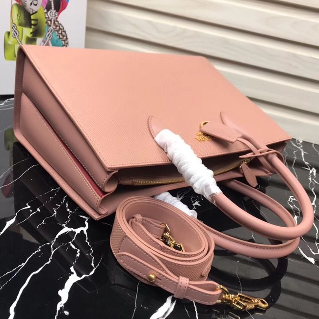 Prada Saffiano Leather Tote Large 1BA153 pink