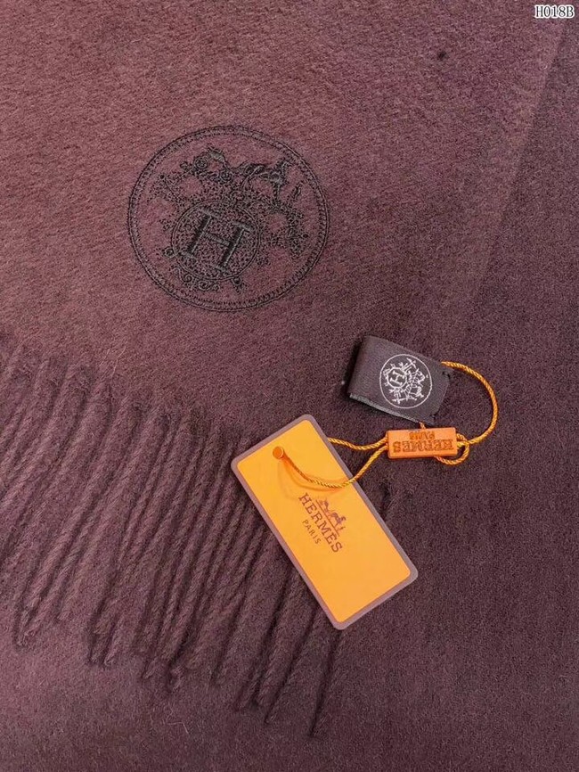 Hermes Cashmere scarf H2599 brown