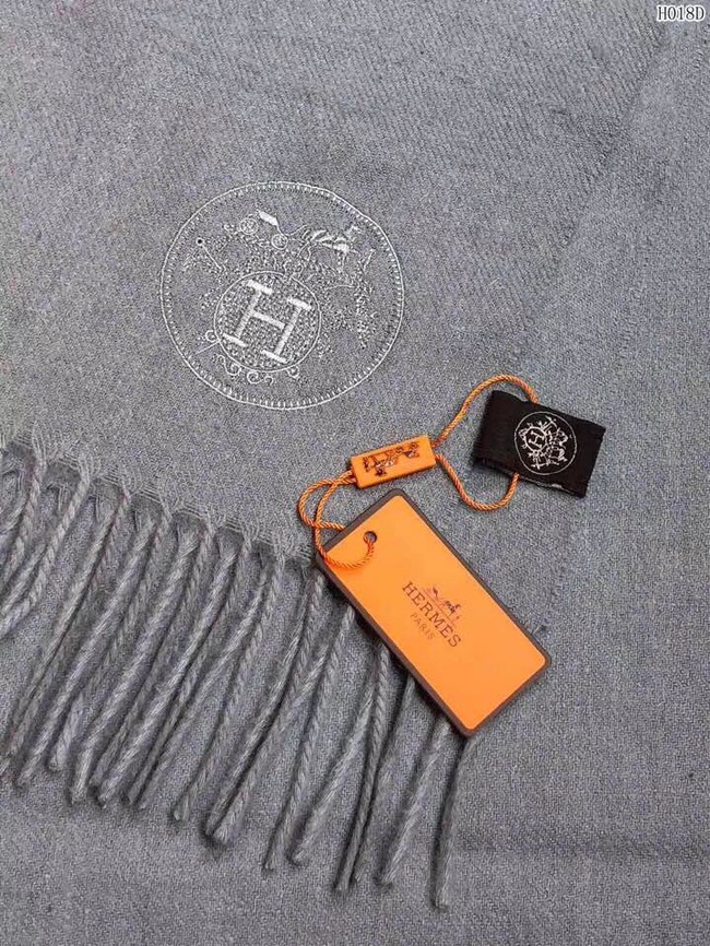 Hermes Cashmere scarf H2599 grey