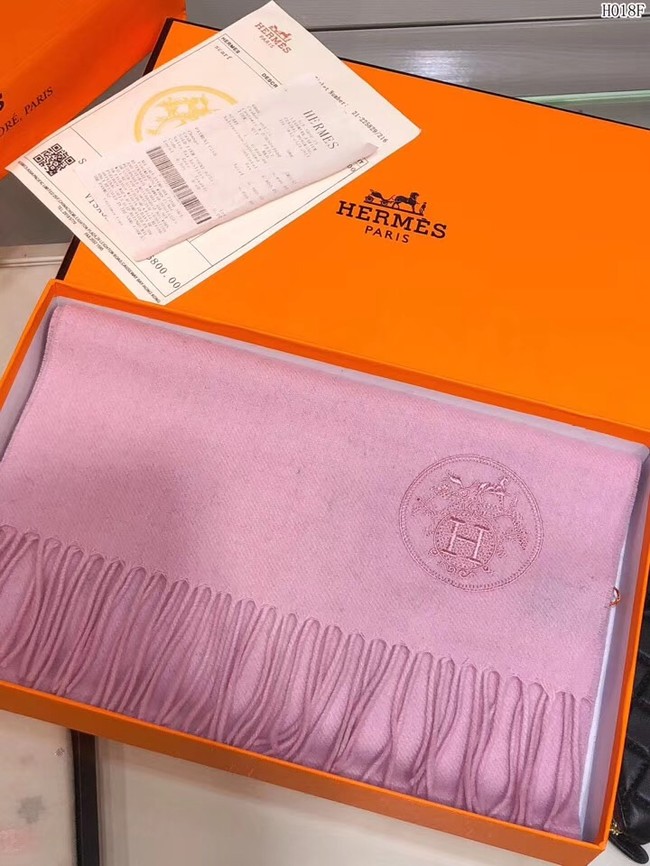 Hermes Cashmere scarf H2599 pink