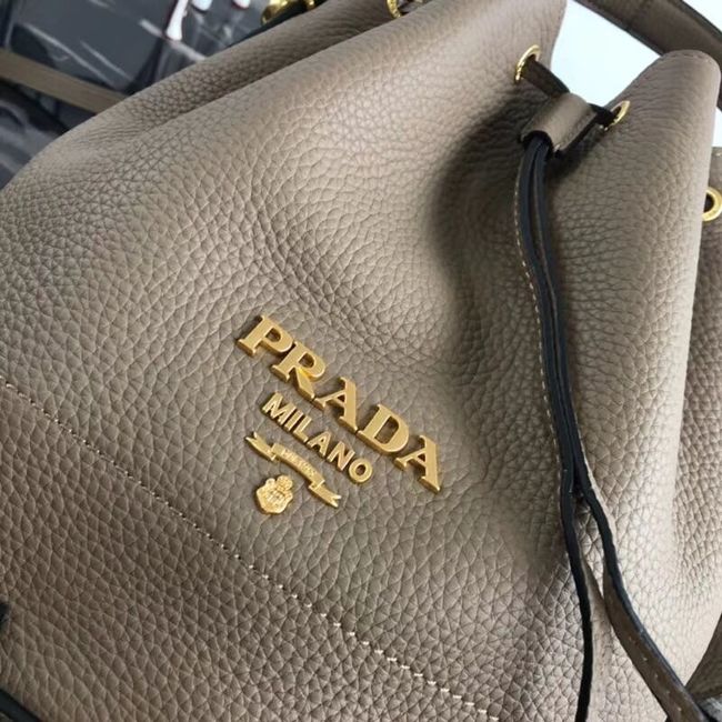 Prada Leather bucket bag 1BE018 Apricot