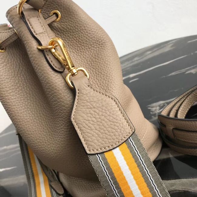 Prada Leather bucket bag 1BE018 Apricot