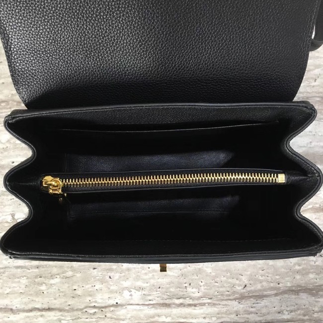 CELINE SMALL 16 BAG IN SATINATED CALFSKIN 188003 black