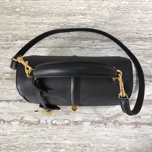 CELINE SMALL 16 BAG IN SATINATED CALFSKIN 188003 black