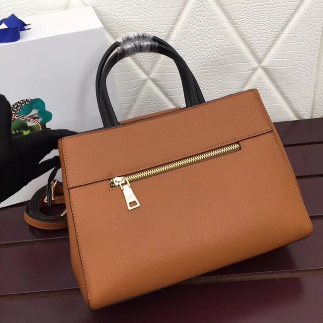 Prada Calf leather bag 13709 brown