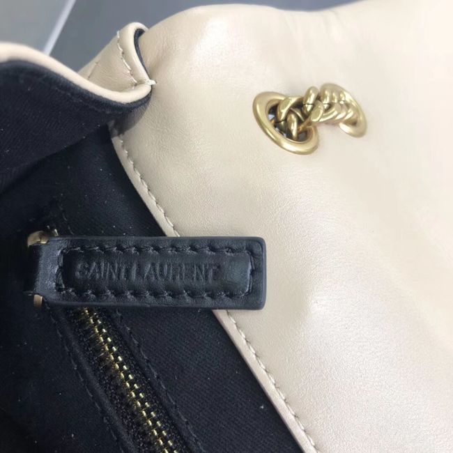 SAINT LAURENT Jamie leather quilted shoulder bag 515821 Cream