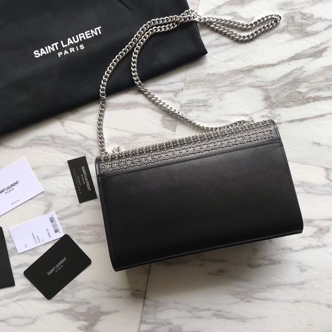 SAINT LAURENT Kate Monogram leather shoulder bag Y550245 black