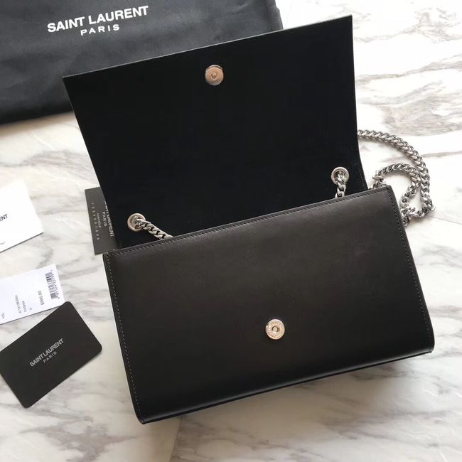 SAINT LAURENT Kate Monogram leather shoulder bag Y550245 black