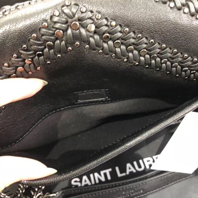 SAINT LAURENT Niki leather shoulder bag Y530337 black