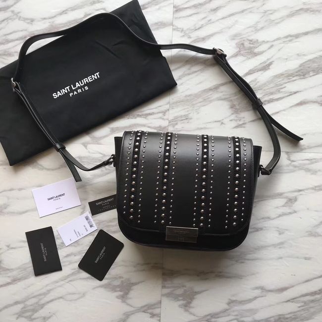 SAINT LAURENT leather shoulder bag Y550257 black