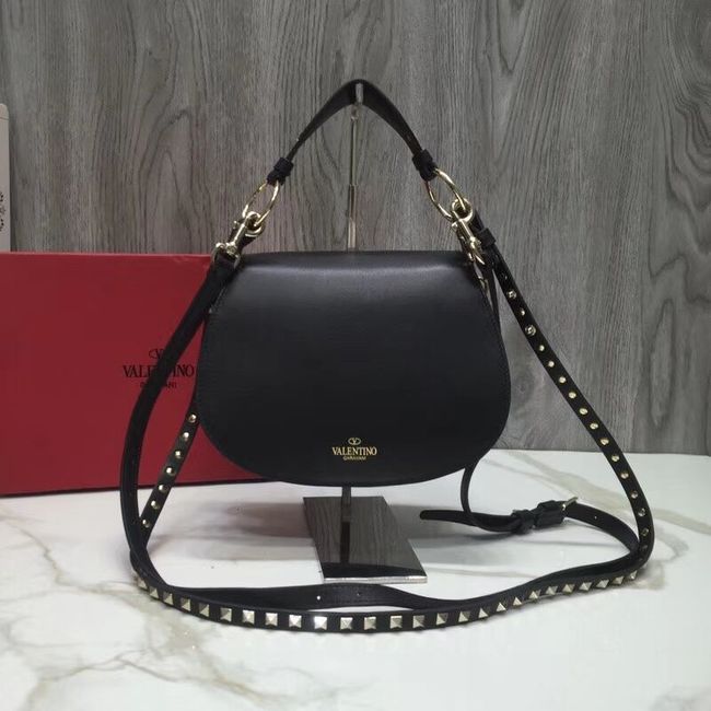 VALENTINO Candy quilted leather cross-body bag V3410 black