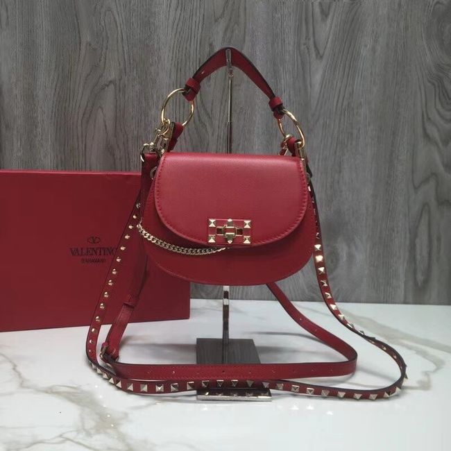 VALENTINO Candy quilted leather cross-body bag V3412 red