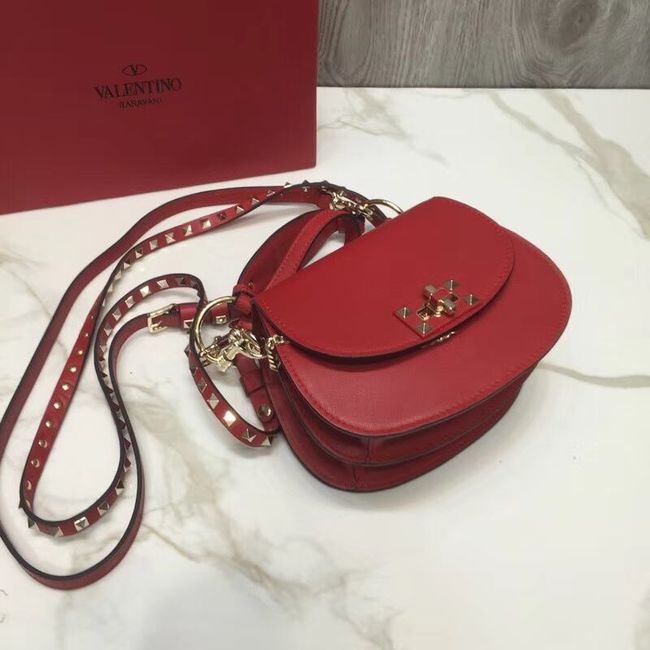 VALENTINO Candy quilted leather cross-body bag V3412 red