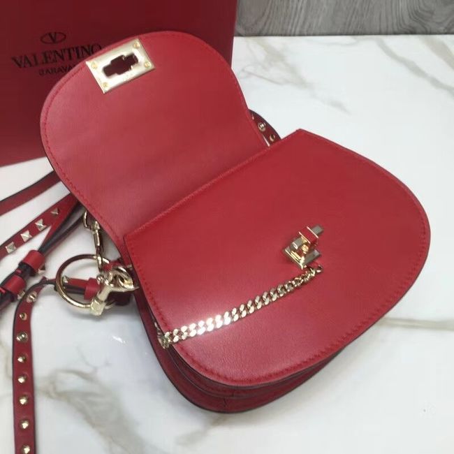 VALENTINO Candy quilted leather cross-body bag V3412 red