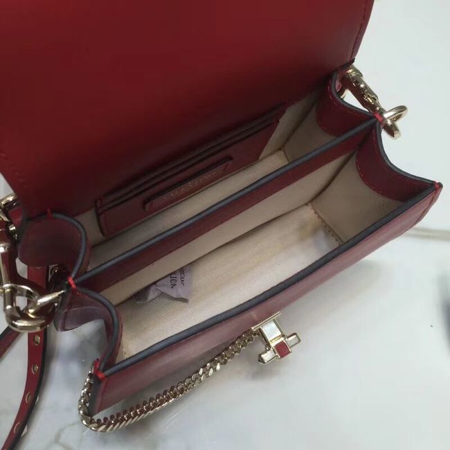 VALENTINO Candy quilted leather cross-body bag V3412 red